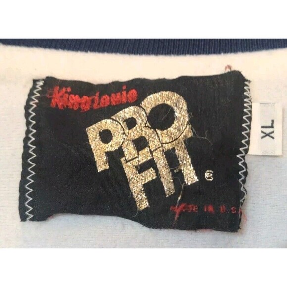 Vintage King Louie Pro Fit Jacket Made In USA Maroon/Gold XL 80's 90's Bomber - Picture 6 of 8